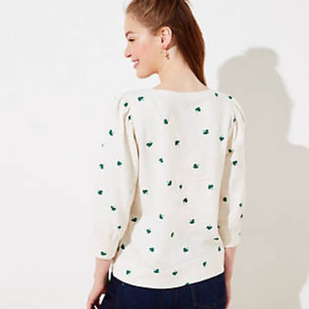 LOFT Shamrock Sweatshirt - Picture 2 of 7